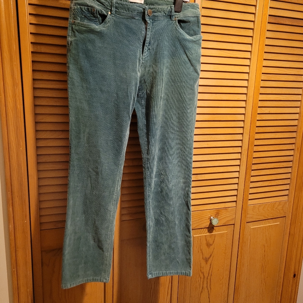 Charles Vogele Green Y2k Corduroy Pants